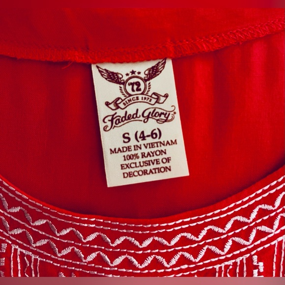 Women’s “Faded Glory” Coral Flutter Sleeve Top NWOT - Picture 8 of 9